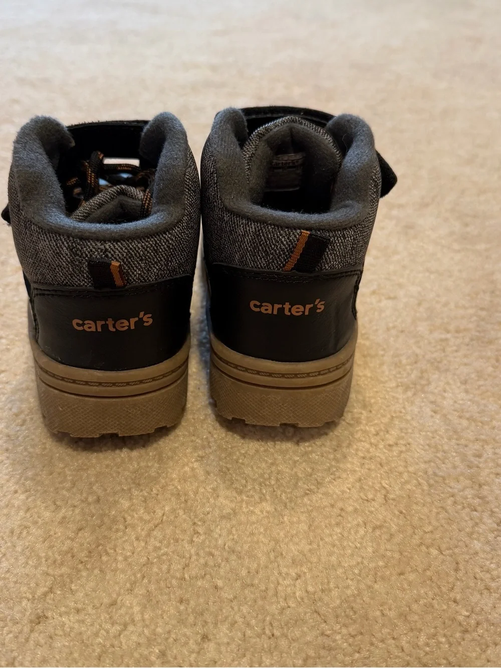 Carter's Black and Tan Kids' Outdoor Boots